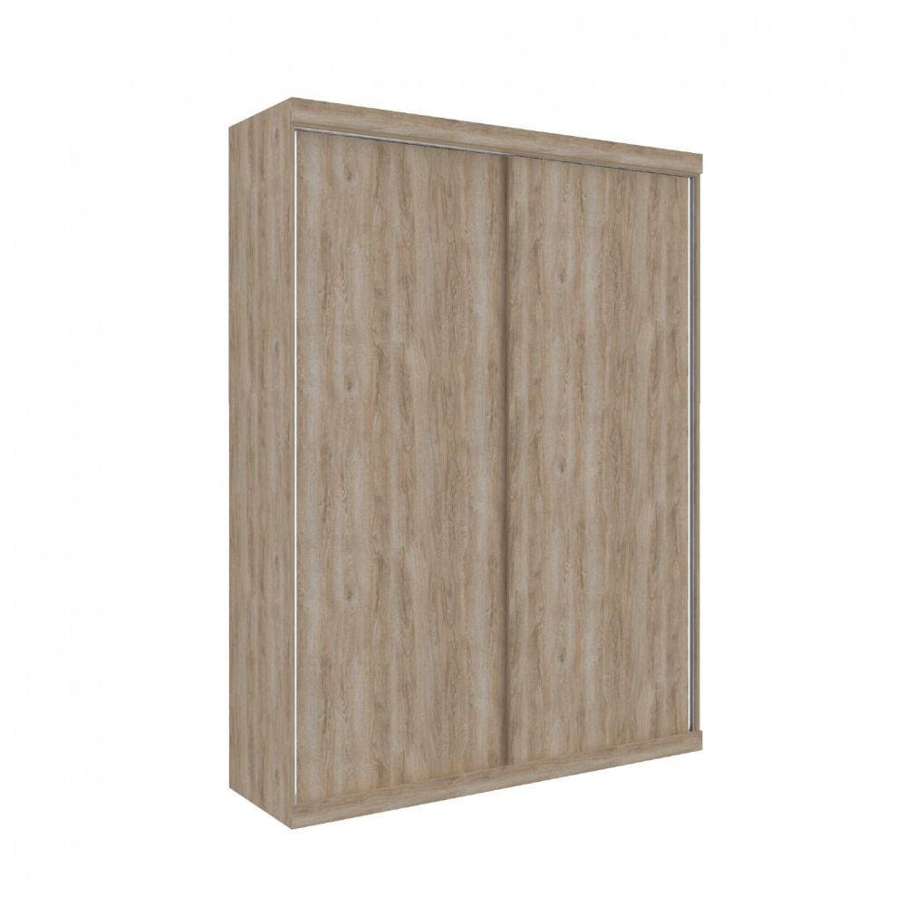 Guarda Roupa Modulado 2 Portas 2 Cabideiros 2 Calceiros 176cm Supreme Robel Cedro Madeirado