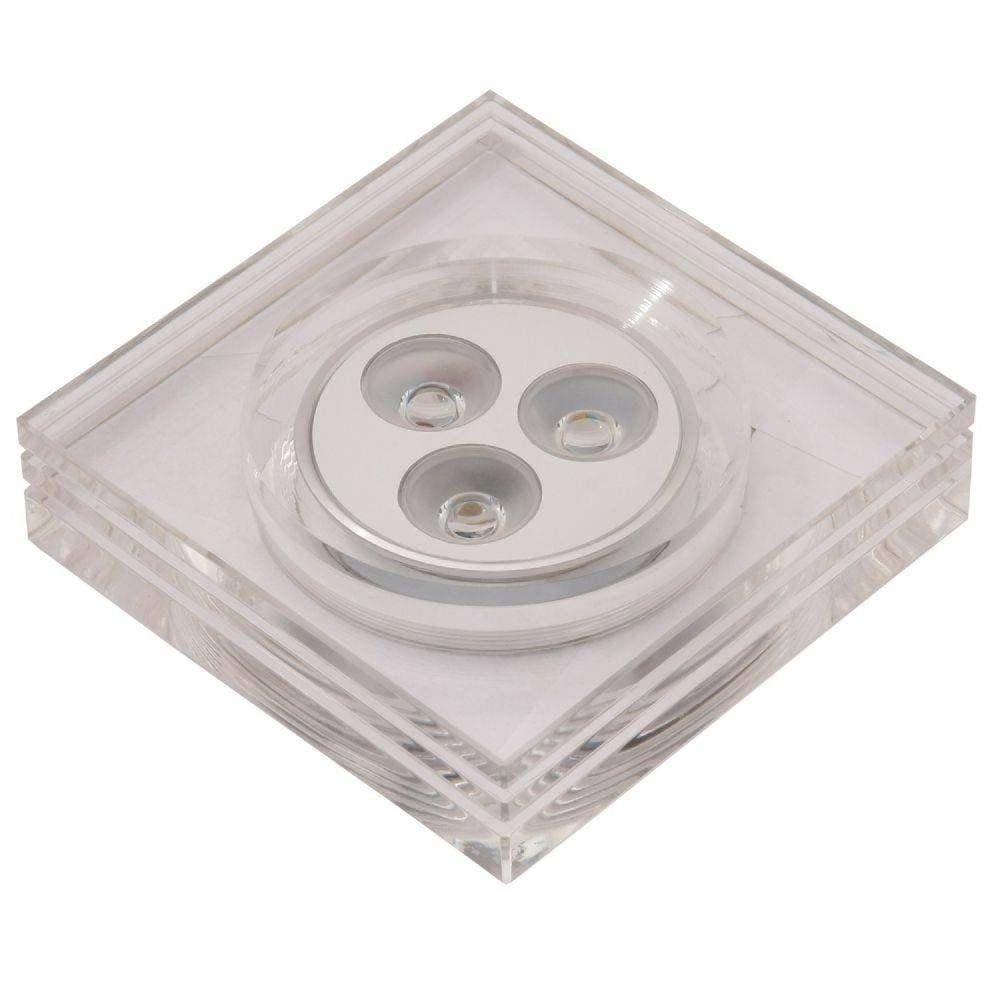 Spot de Led de Embutir Glow Quadrado 3x1W Bella Iluminação - caixa com 5 Unidade - Acetinado
