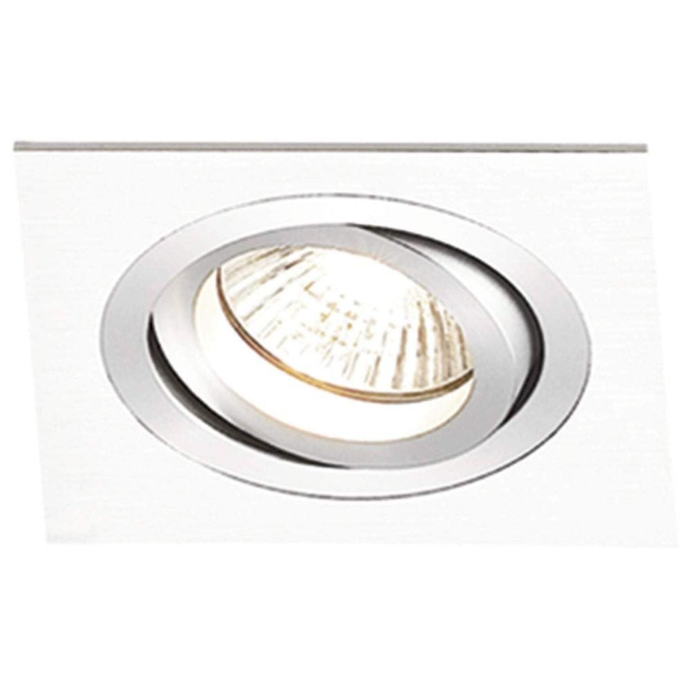 Spot Embutir Quadrado Alumínio 5cmx17cm 50W E27 Bella Iluminação Bivolt Branco