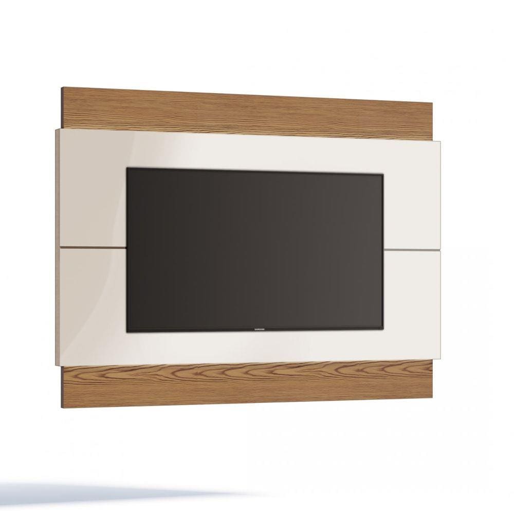 Painel para TV Classic 1.8 Moderno Imcal Off White/Freijó