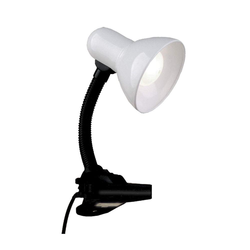 Luminária de Mesa com Base Gancho Versaty Bronzearte Branco