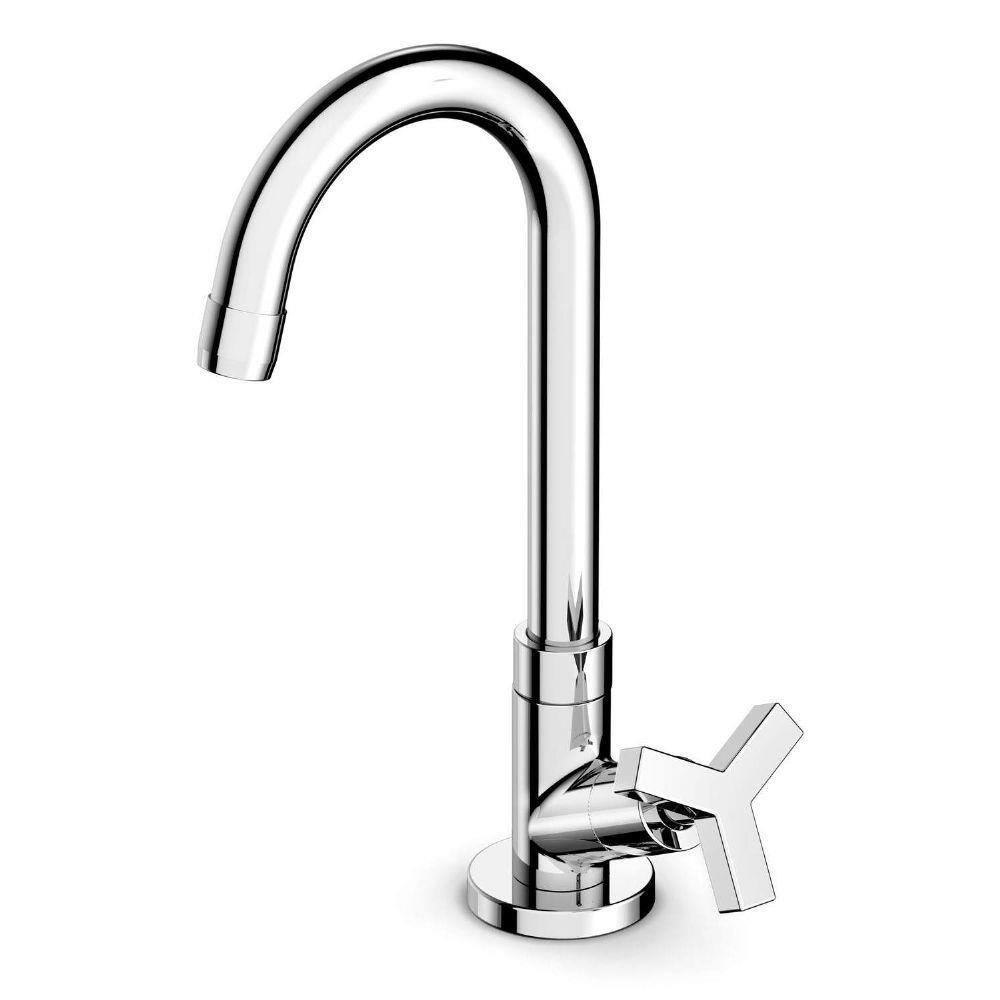Torneira para Banheiro de Mesa Bica Alta Up Celite Cromado