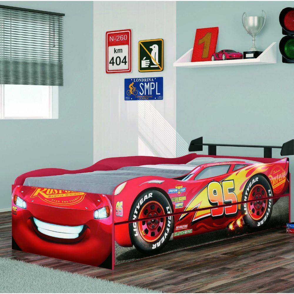 Cama Infantil Carros Disney Star com Aerofólio ? Pura Magia