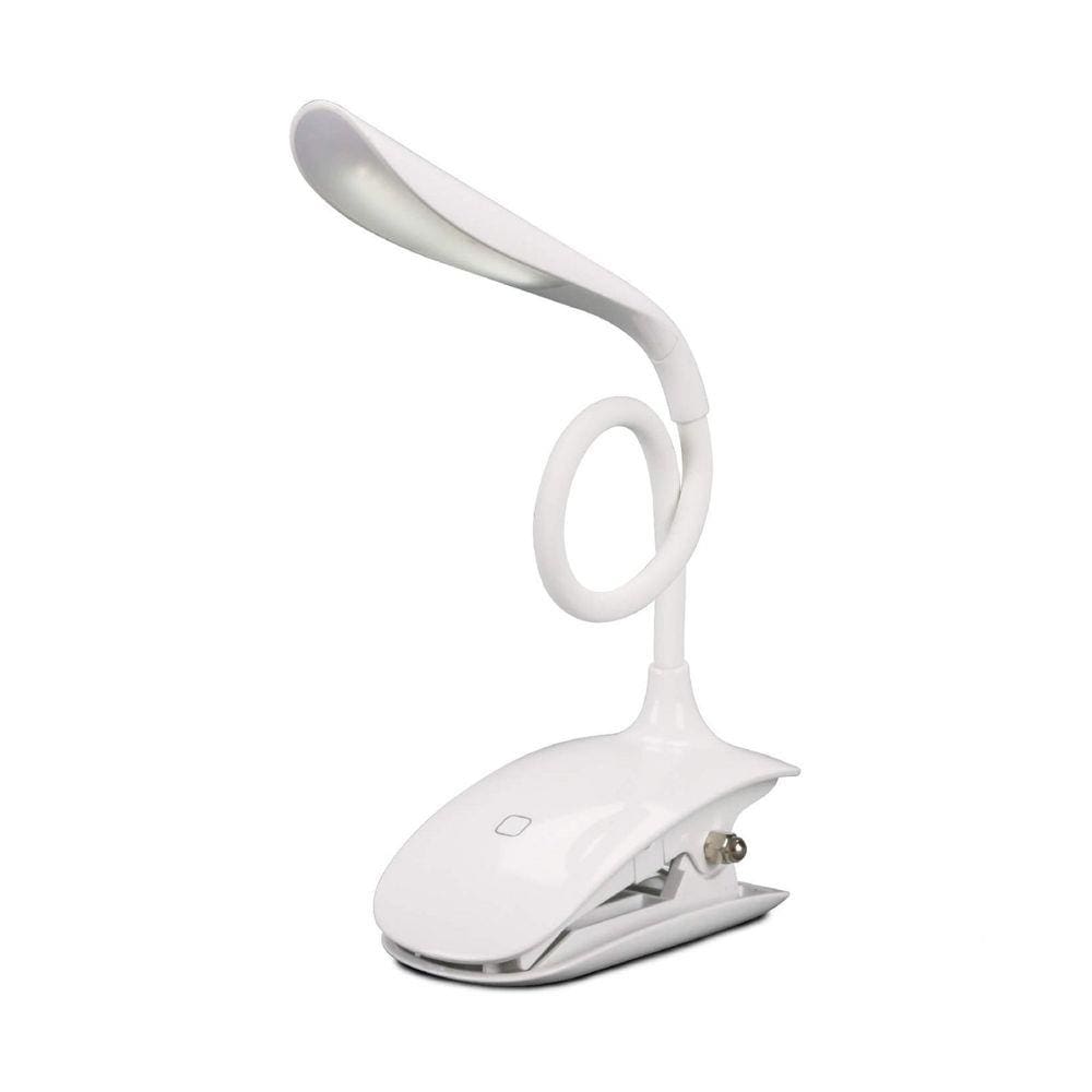 Luminária de Mesa LED 2W Flex 127V 6500K Bronzearte Branco