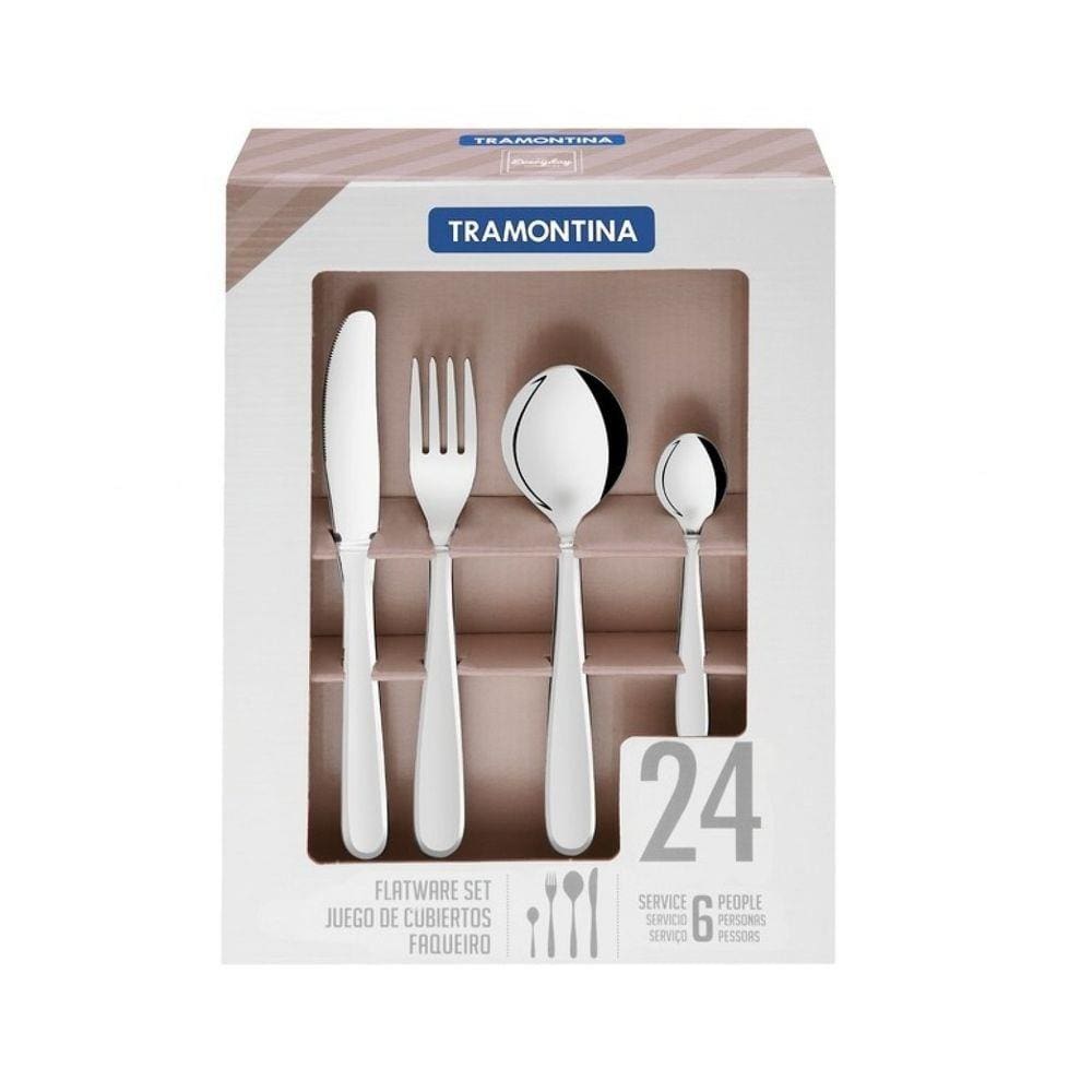 Faqueiro 24 Peças Inox Angra Tramontina 66903005