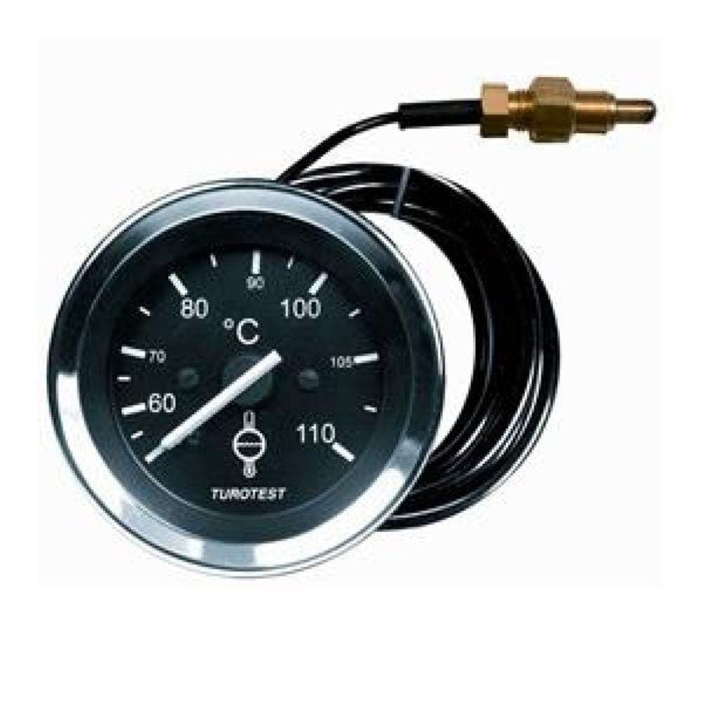 Indicador De Temperatura Mecânico 52Mm Cabo 5M 40°C - 110°C Rosca: M14X1,5 Universal