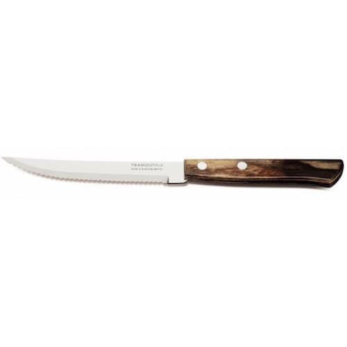 imagem-Faca Para Churrasco Inox 5´´ Polywood Castanho - Tramontina - Único