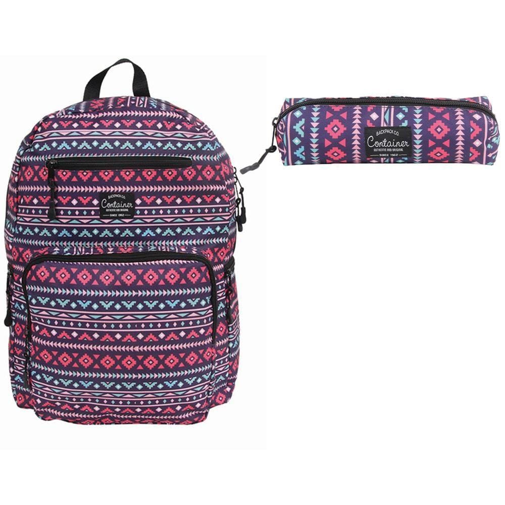 Kit Mochila + Estojo Dermiwil Container Étnica Girls Roxo