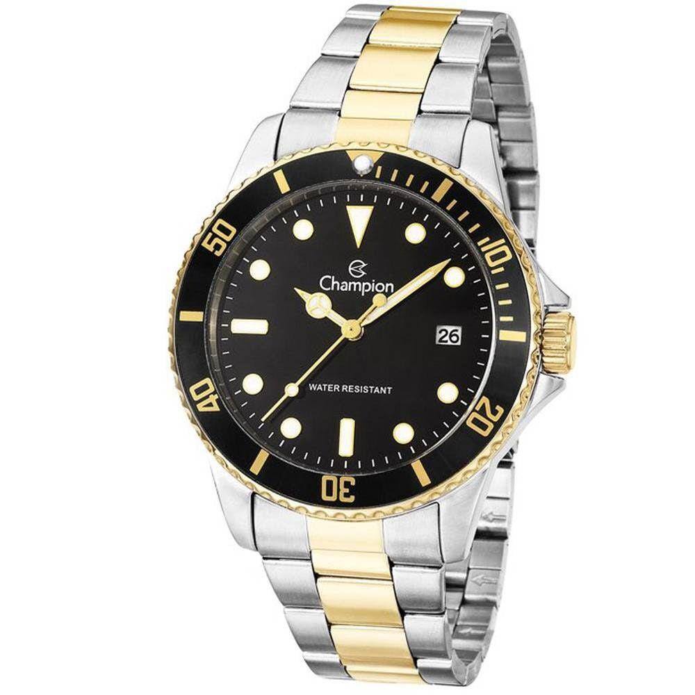 Relogio Masculino Champion Dourado e Prata