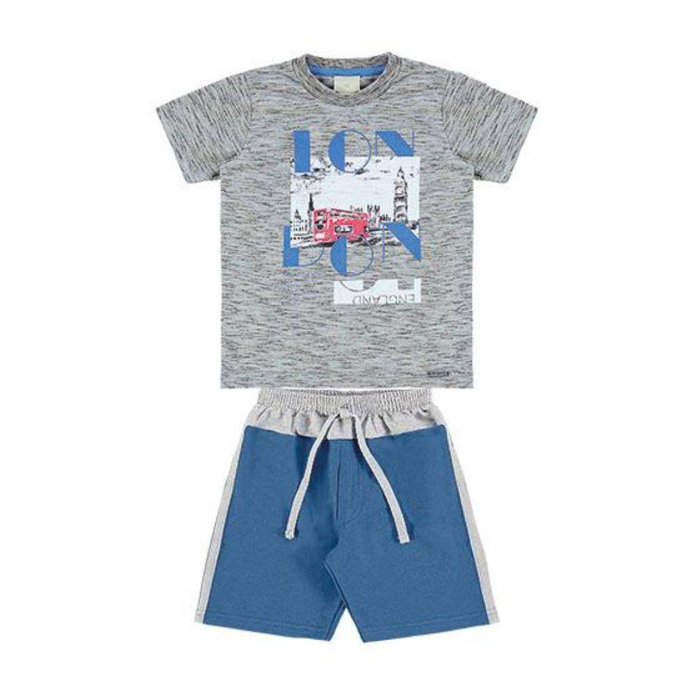 Conjunto Masculino Angero Berm./Camiseta 8596 V18 C