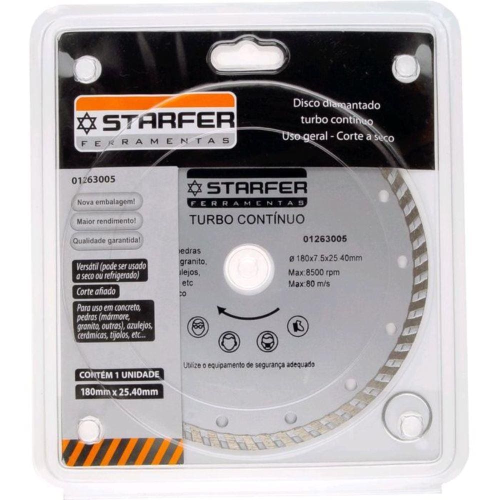 Disco Diamantado Starfer Turbo 7 Pol.