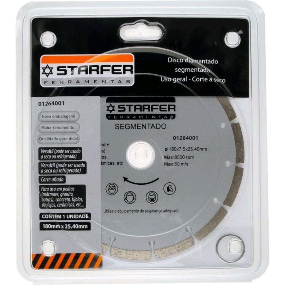 Disco Diamantado Starfer Segmentado 7 Pol.