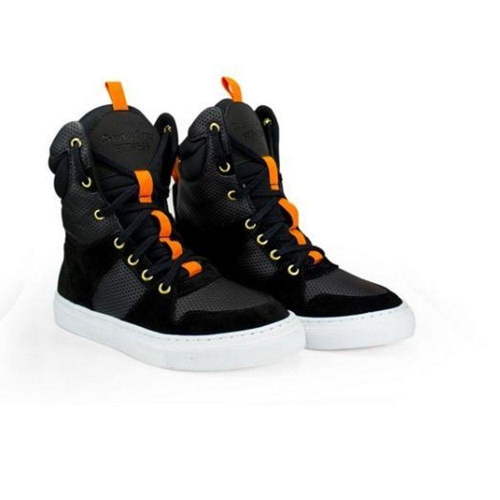 Tenis Feminino Bota de Treino Couro Cheia de Marra Sneaker