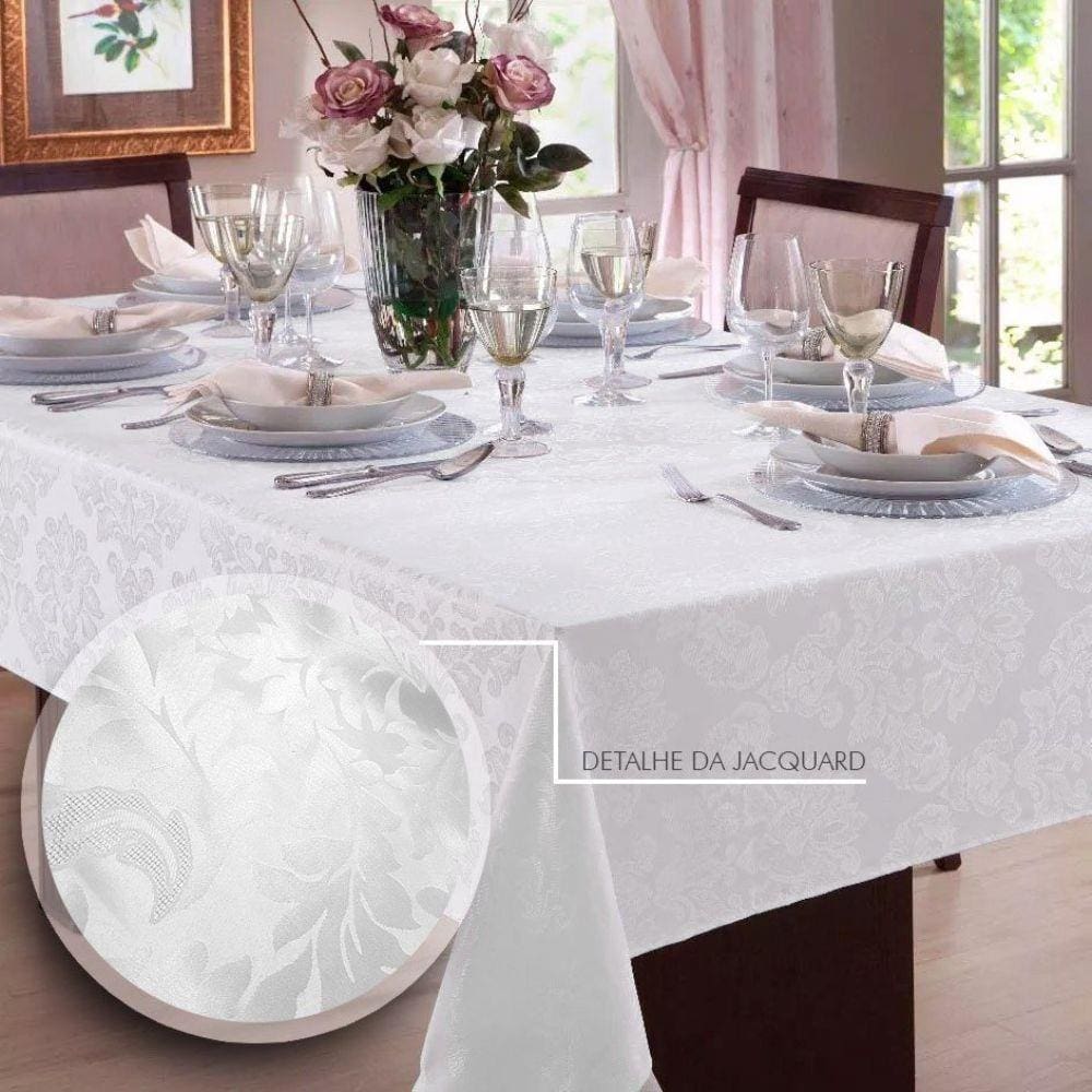 Toalha De Mesa Jacquard 4 Lugares | Admirare