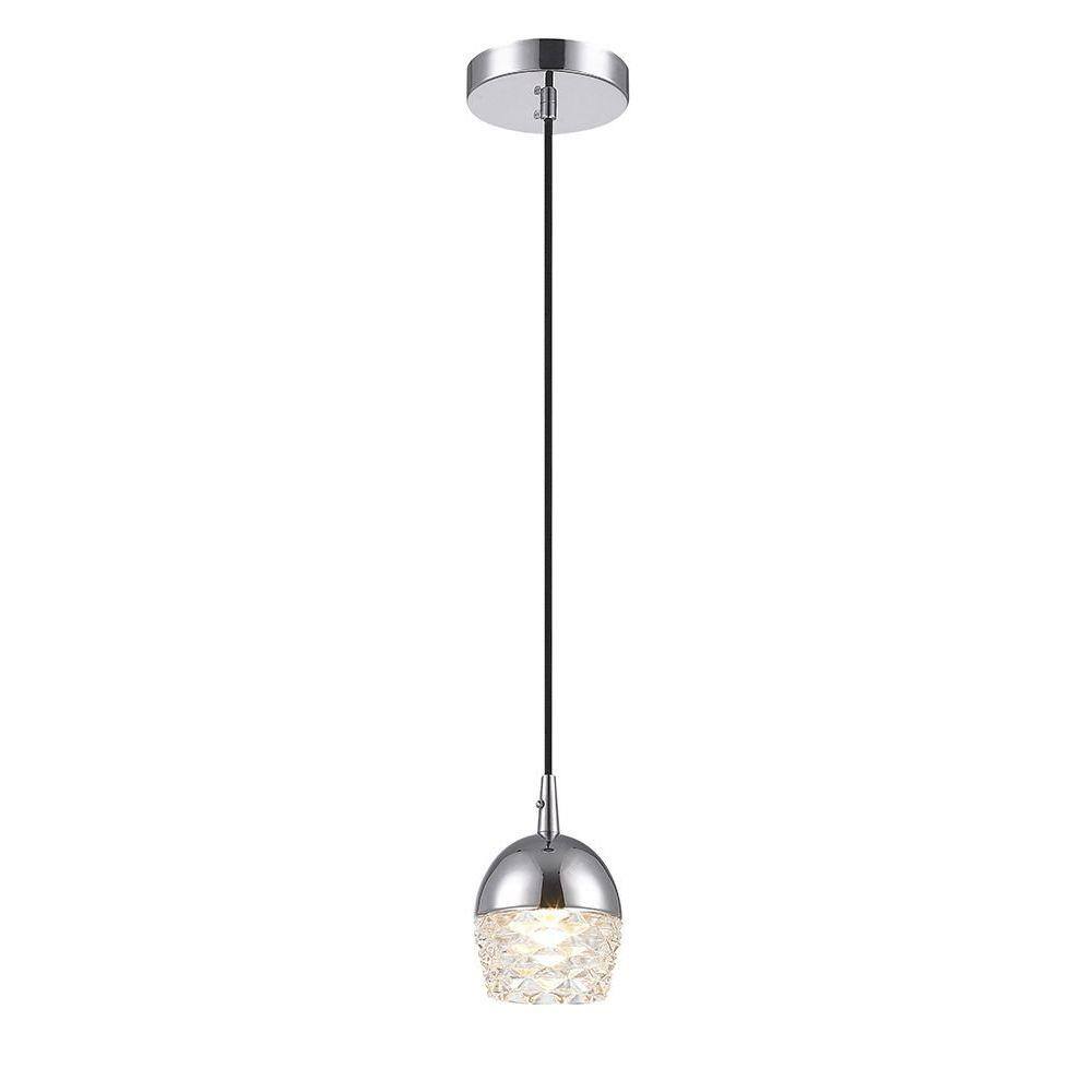 Pendente Para Mesa De Centro Cromado Pe-038/1.10C 1Xg9 10Cm