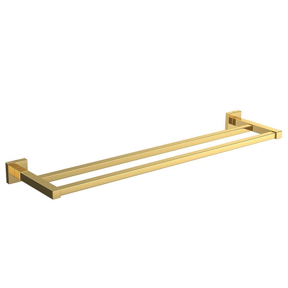 Porta Toalha Barra Duplo Quadratta Gold - 2042.GL83 - Deca