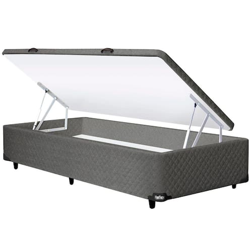 Base Box para Colchão de Solteiro Itaflex Universal com Baú 40,5x88x188 cm - Grafite Chumbo é boa?