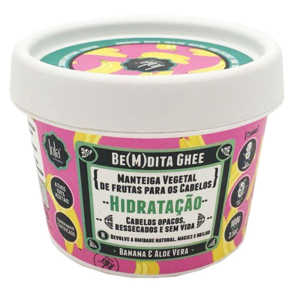 Máscara de Hidratação Lola Cosmetics Be(m)dita Ghee Banana e Aloe Vera