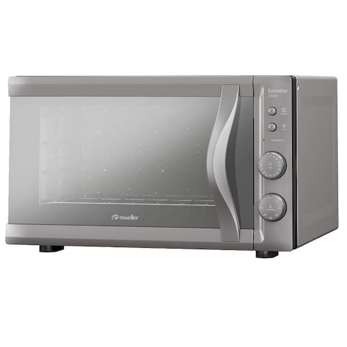 imagem-Forno Elétrico de Bancada Mueller 44 Litros, Sonetto, Espelhado, Prata, 110V