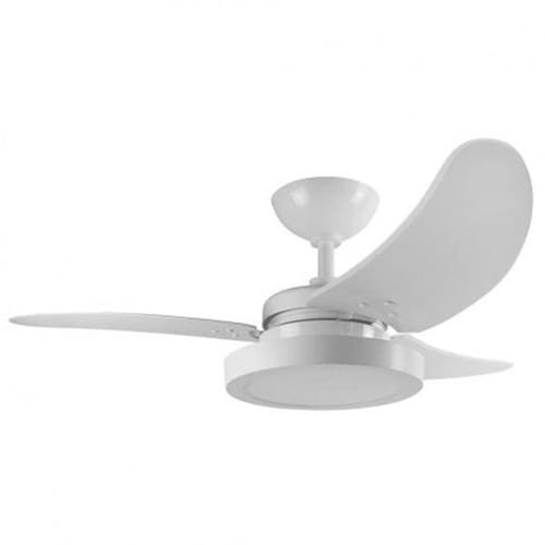 imagem-Ventilador de Teto Buzios Branco Max Led 3 Pás Brancas 130w - Tron Ventiladores - 110V