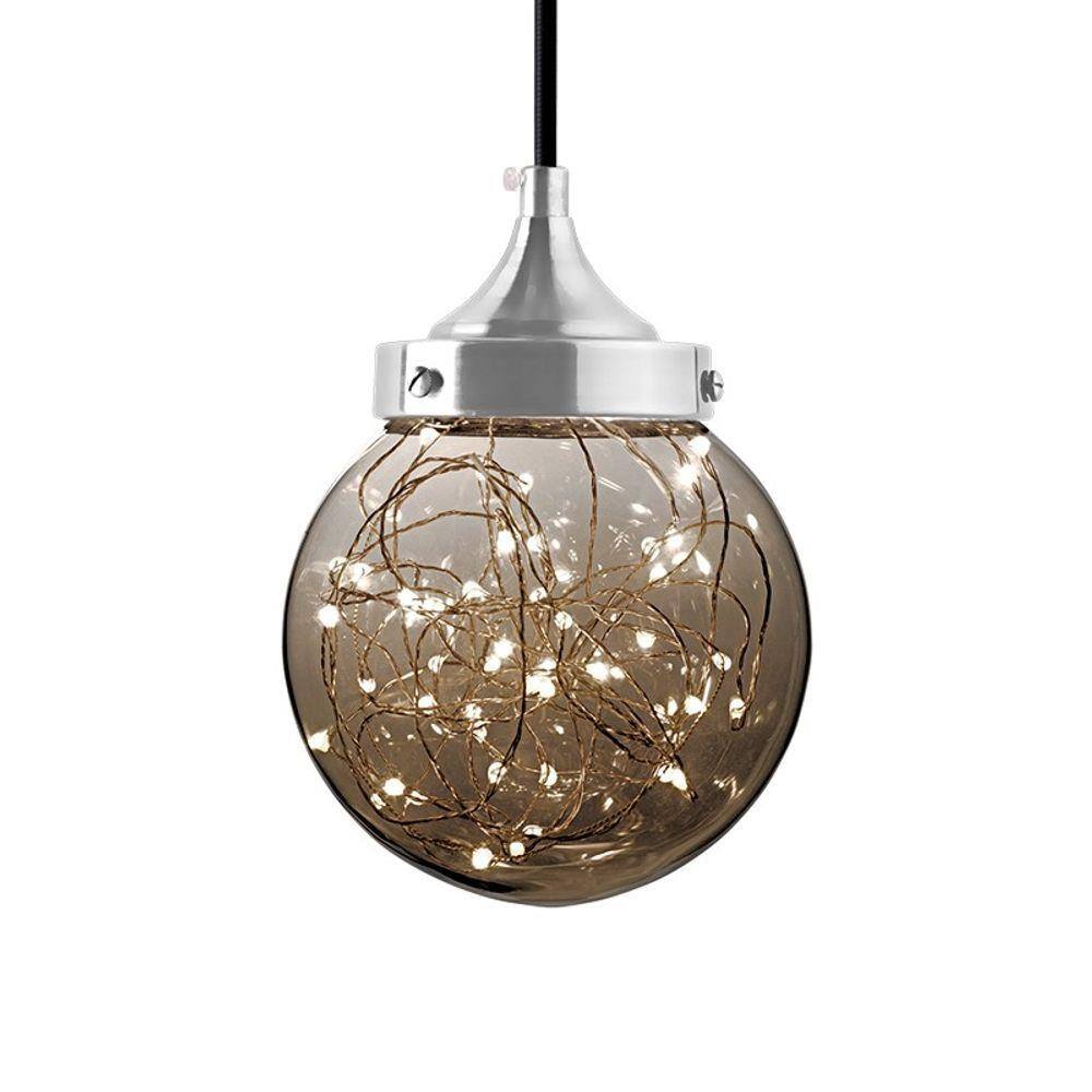 Lustre Pendente Taschibra ARA LED 5W Bivolt Fumê