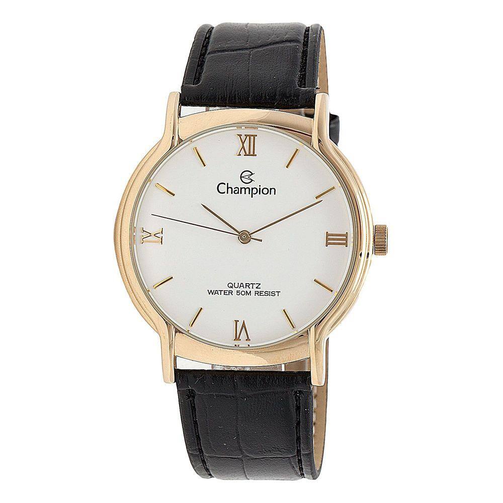 Relogio Masculino Champion Pulseira De Couro Cn20006b