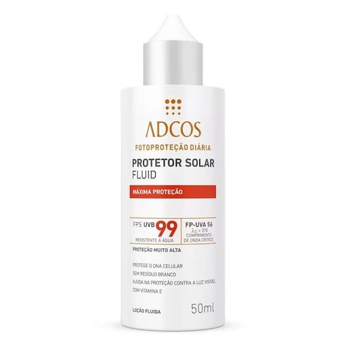 Adcos Protetor Solar FPS 99 Fluid Máxima Proteção Menor preço em Adcos Protetor Solar FPS 99 Fluid Máxima Proteção