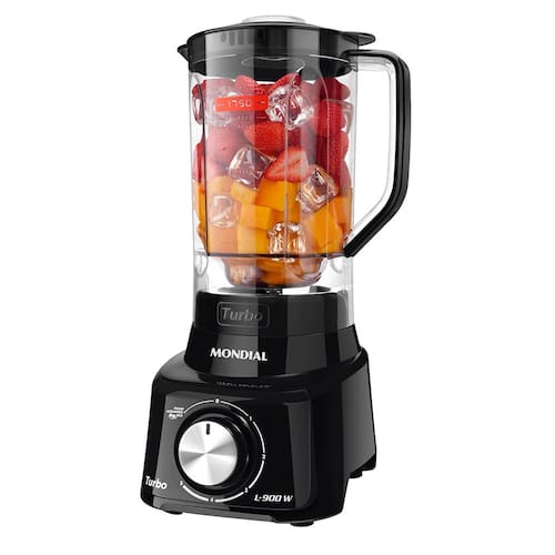 Liquidificador Mondial Turbo Full Black L900FB Preto 900W com 5 Velocidades - 220V é ruim? Liquidificador Mondial Turbo Full Black L900FB Preto 900W com 5 Velocidades - 220V é boa?