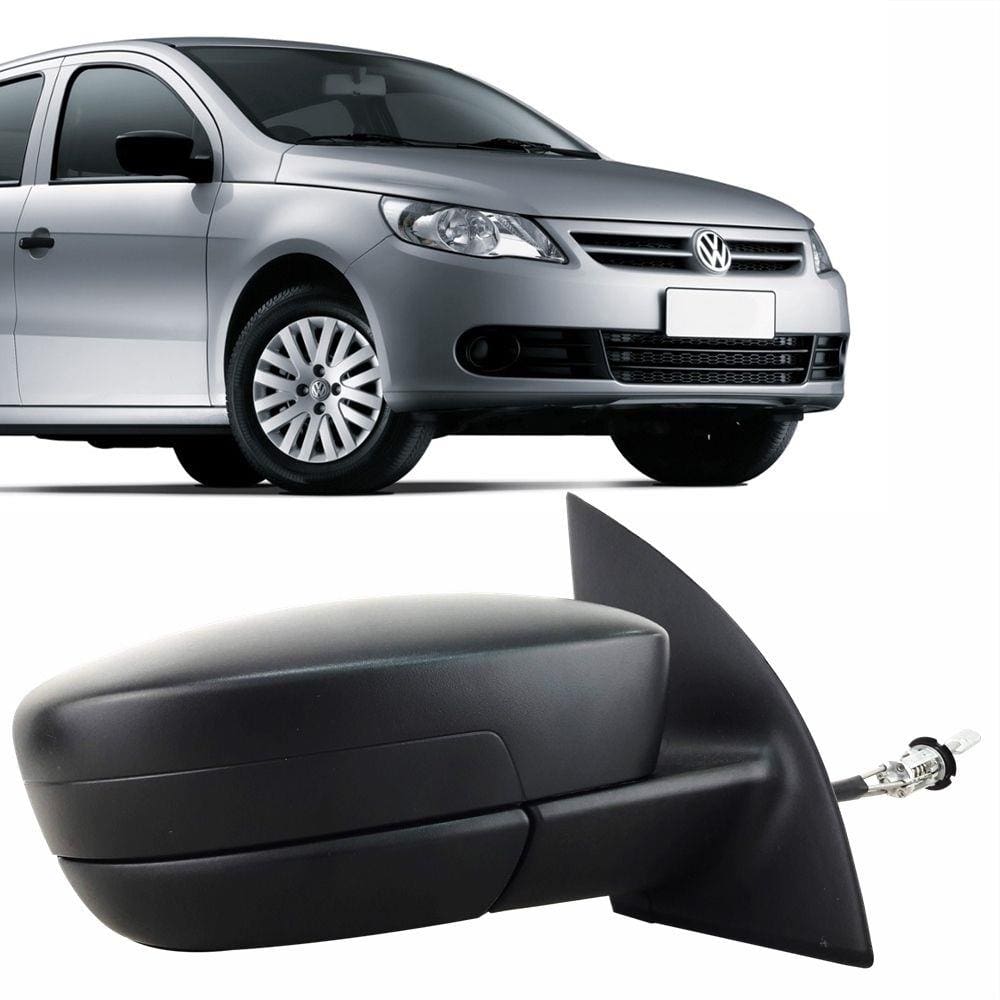 Espelho Retrovisor Externo com Controle Mecânico Gol e Voyage G5 2008 até 2012