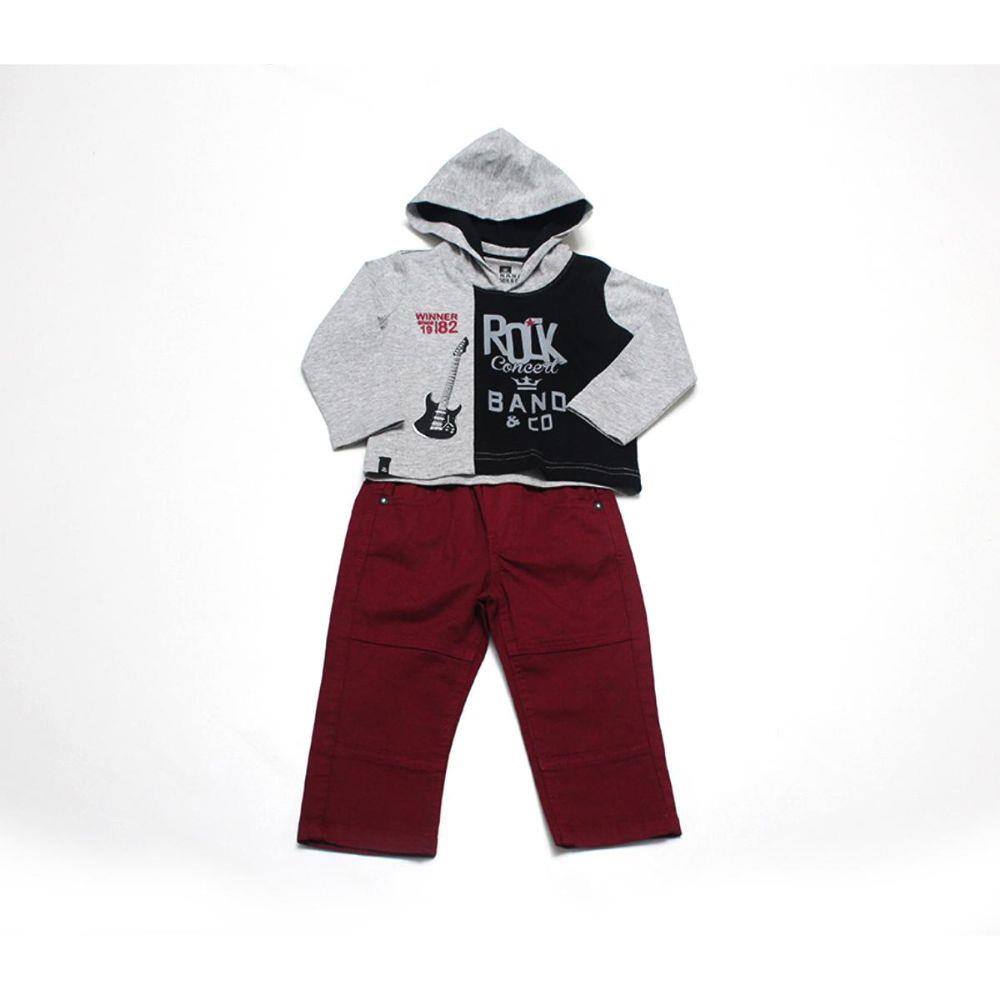 Conjunto Banana Danger Camiseta Capuz Cl Sarja 31158u In18