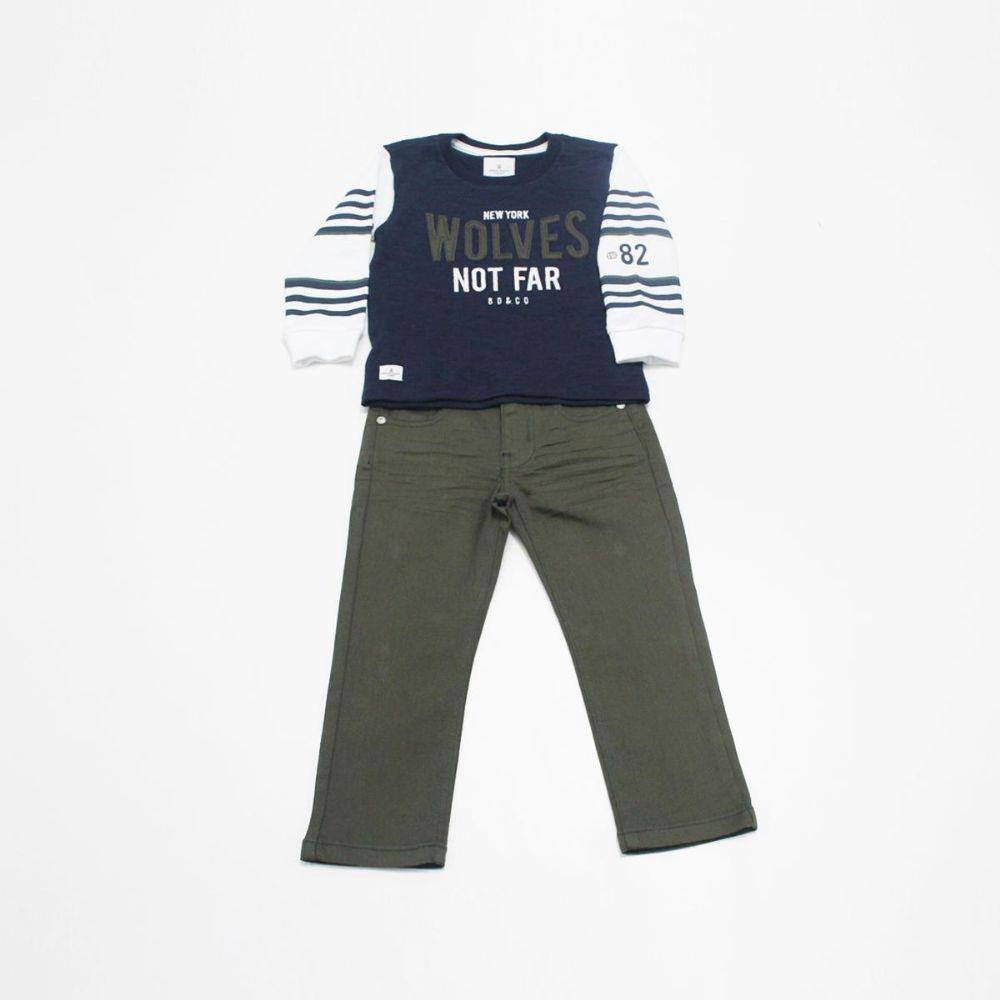 Conjunto Banana Danger Blusao Cl Sarja Wolves 32404u In18