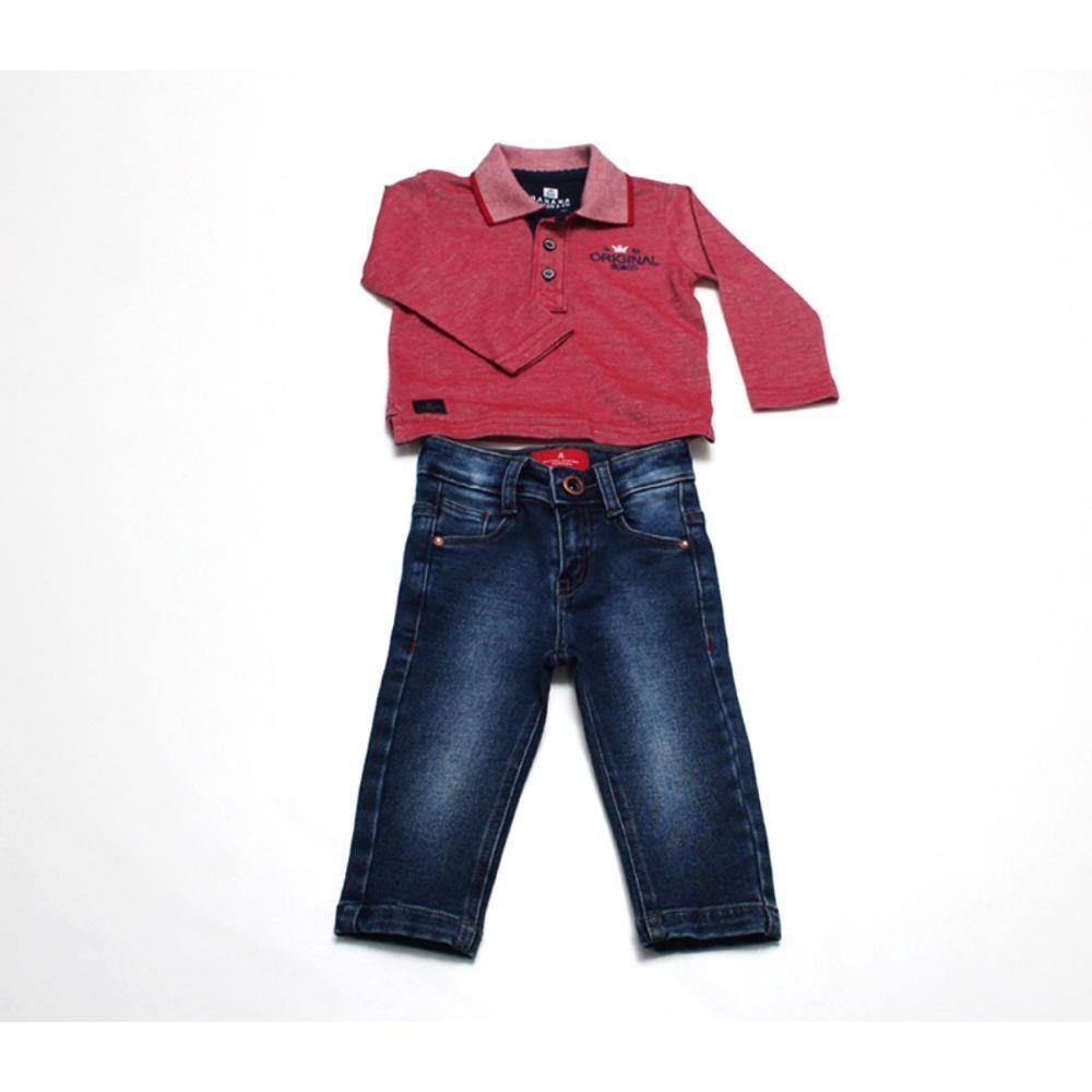 Conjunto Banana Danger Polo Calça 31168u In18