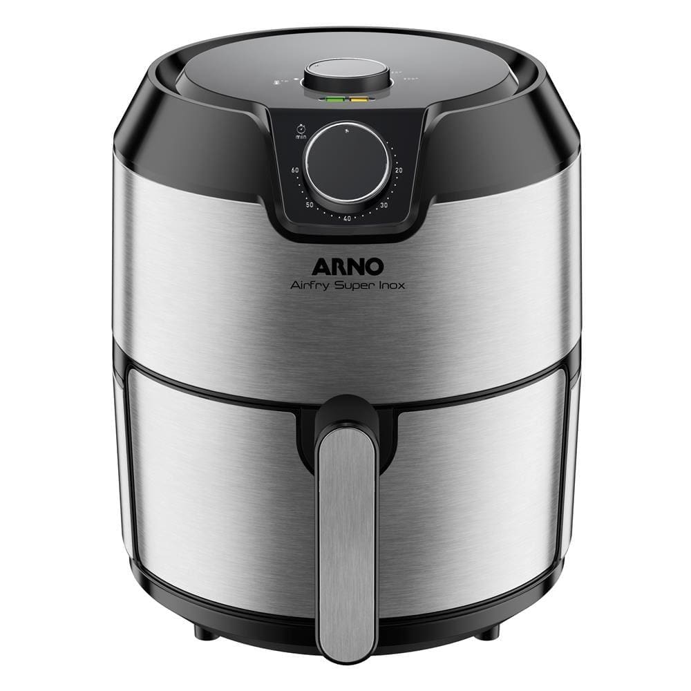 Fritadeira Elétrica sem Óleo Air Fryer Arno Super Inox IFRY 4,2L – Preta e Inox