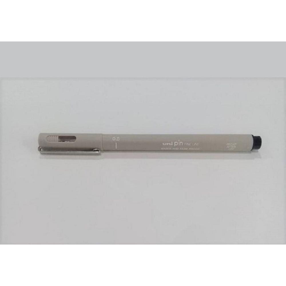 Uni Pin Fine Line Caneta Nanquin 0.5 Cinza Claro