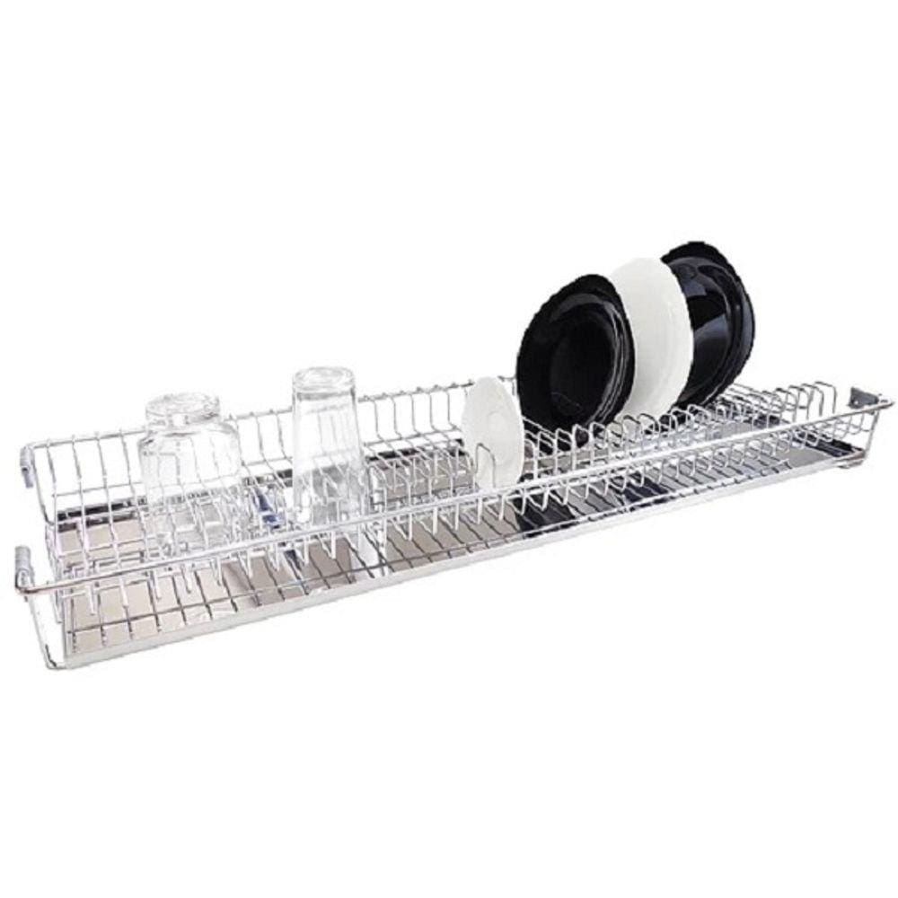 Escorredor de Embutir Fixo 67cm Cromado Com Bandeja Jomer 8731