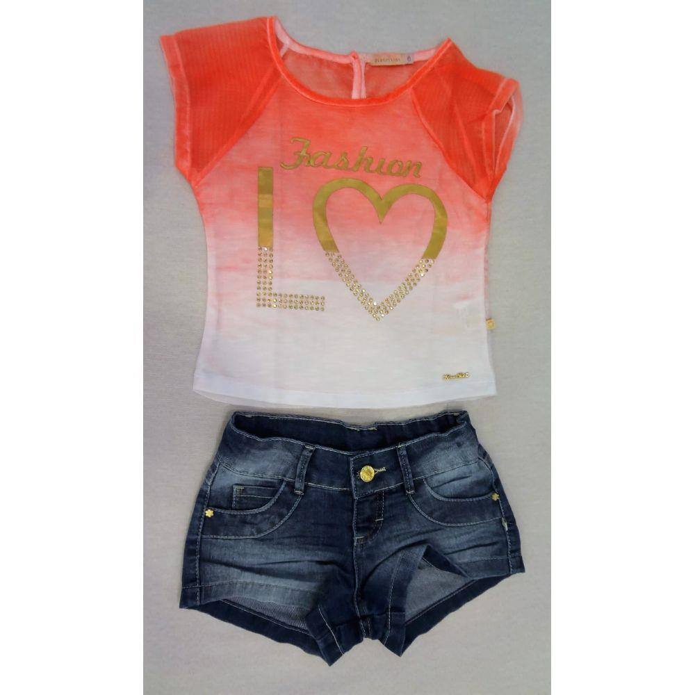 Conjunto Fashion Estampado 30244503 Planet Kids
