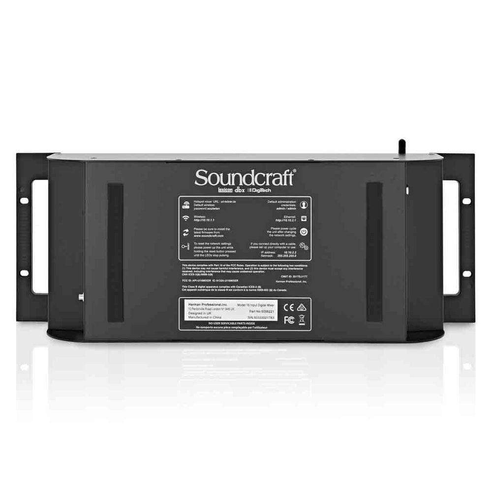 Soundcrafter UI-16 Mesa De Som Digital Wireless 16 Canais