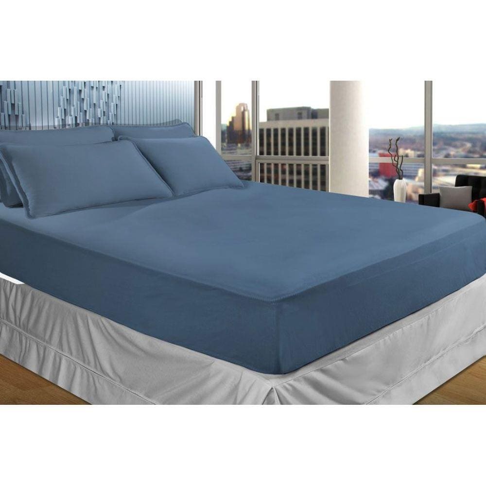 Jogo de Cama King Size 03 Peças em Malha 100% Algodão