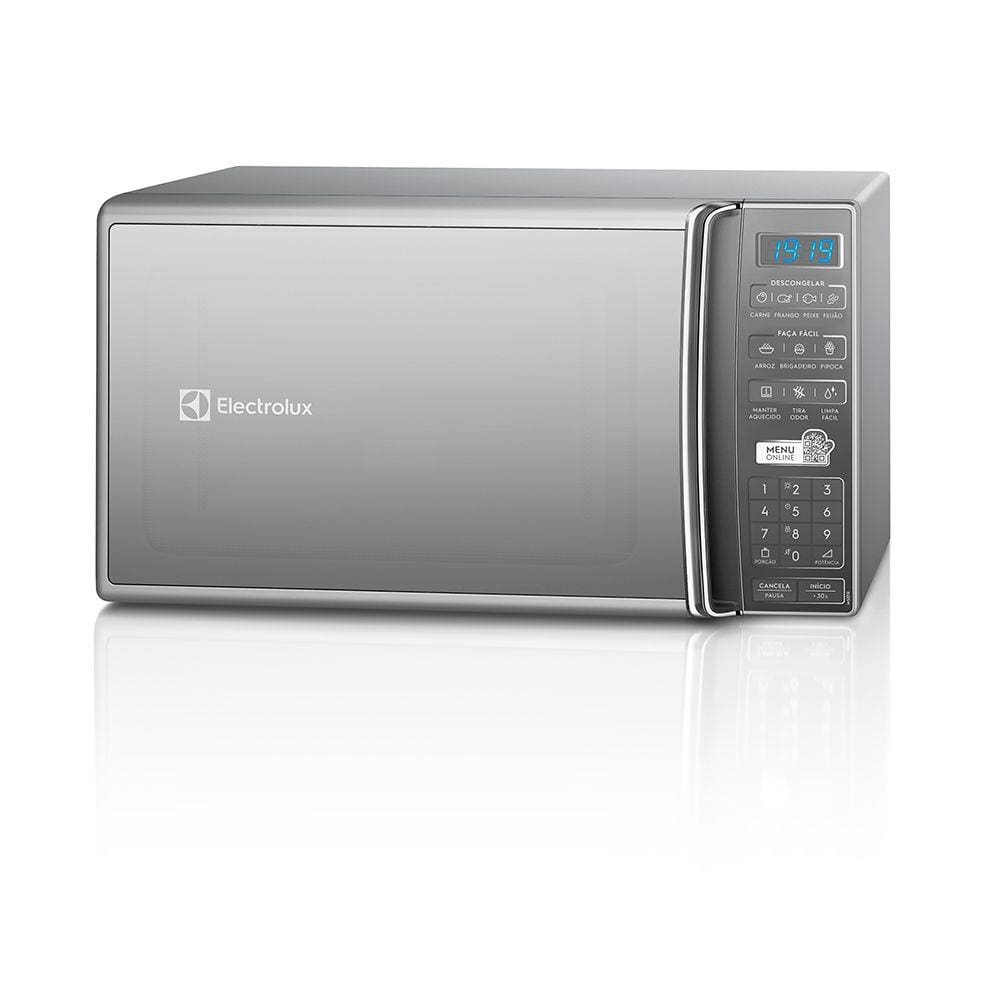 Micro-Ondas Electrolux Prata 27L com 55 Receitas pré-programadas no Menu Online (MS37R)