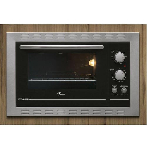 imagem-Forno Eletrico Fischer Fit Line Embutir 44L Frontal Inox  - 127V