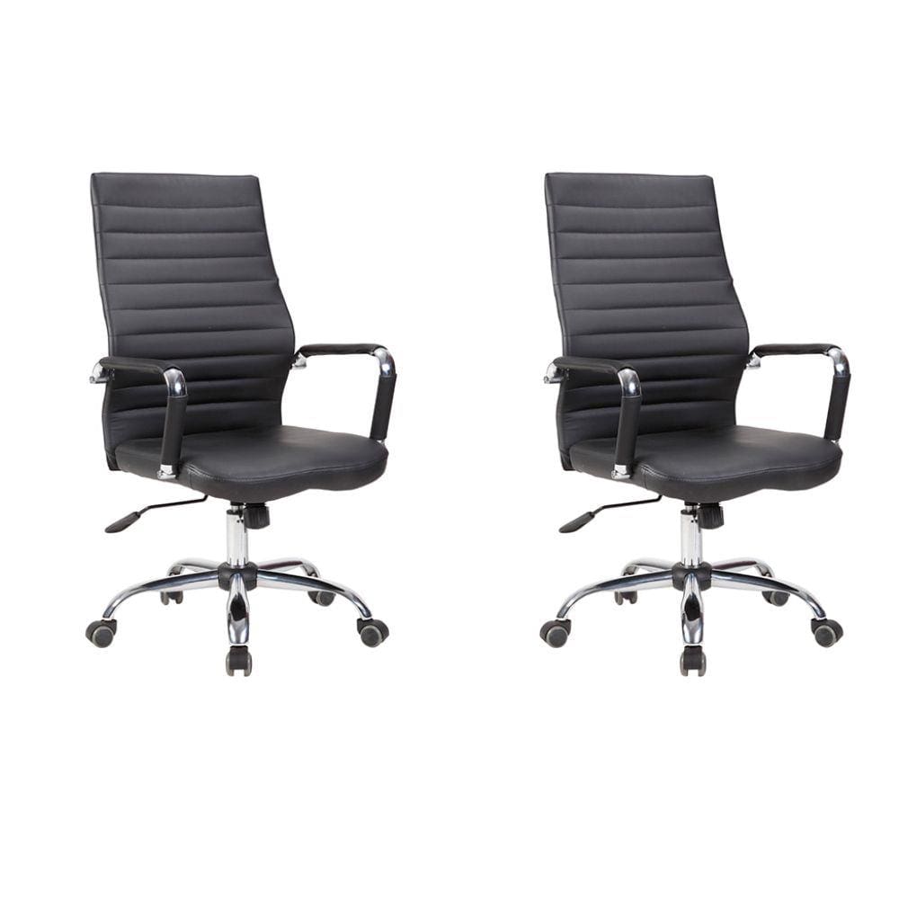 Conjunto com 2 Cadeiras de Escritório Diretor Cleaner