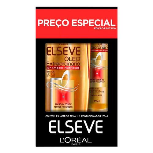Kit Elseve Shampoo Oleo Extraordinario 375ml + Condicionador 170ml é boa?