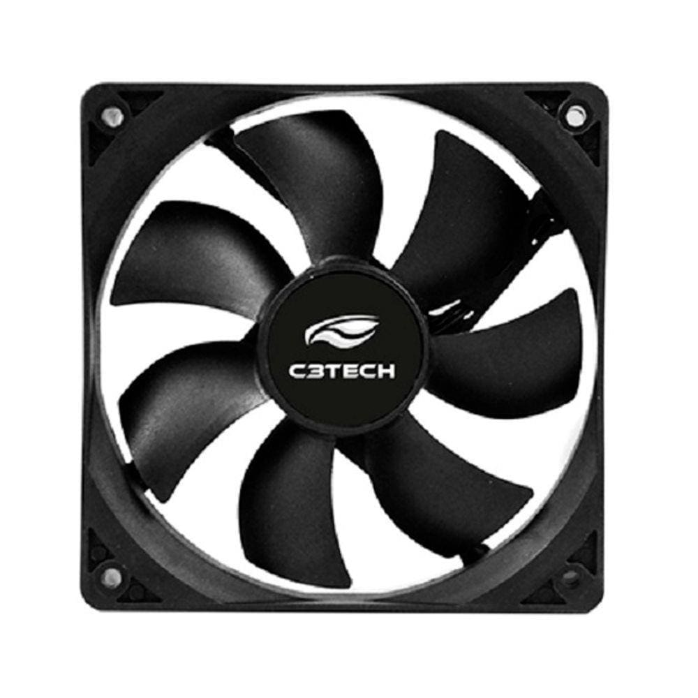 Cooler Gabinete C3Tech F7-MB10BK Storm 80mm - Preto