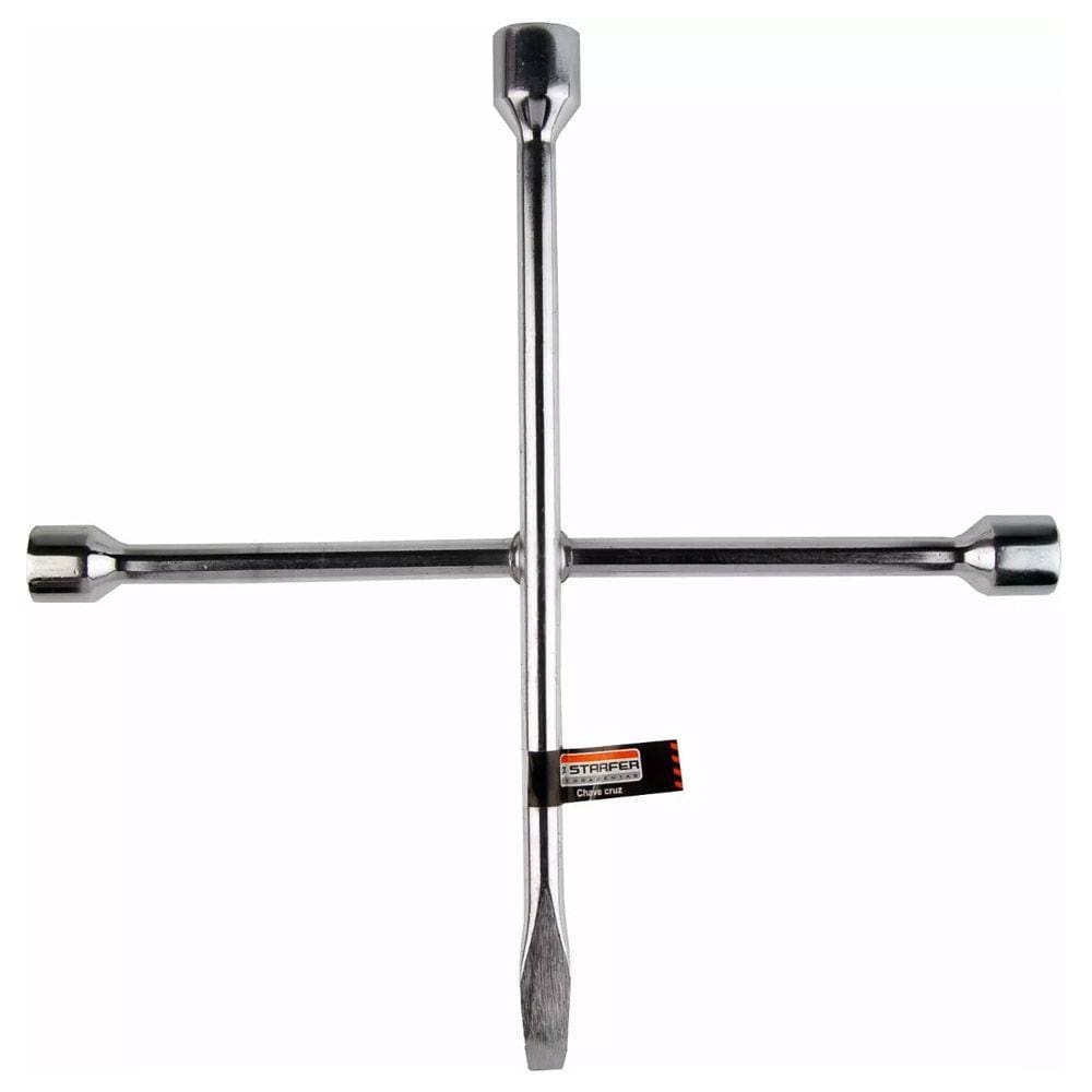 Kit Macaco Hidráulico Garrafa 2t + Chave Roda Starfer