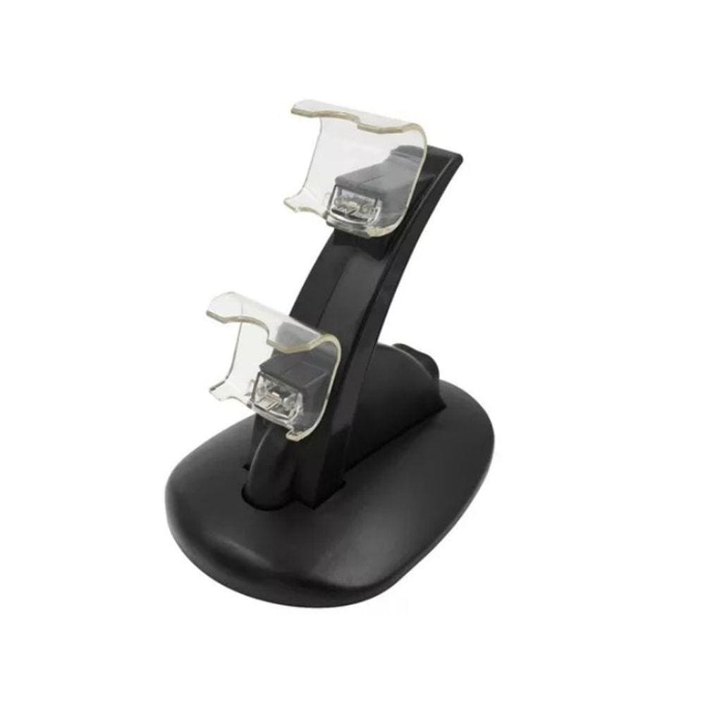 Carregador Suporte Para 2 Controles PS4 com Cabo USB