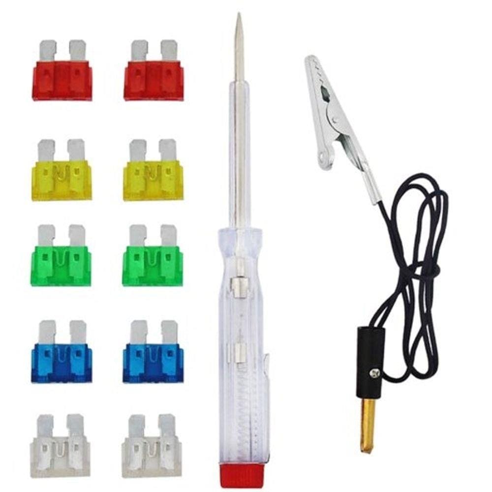 Kit Fusível com Chave Teste para Automóvel
