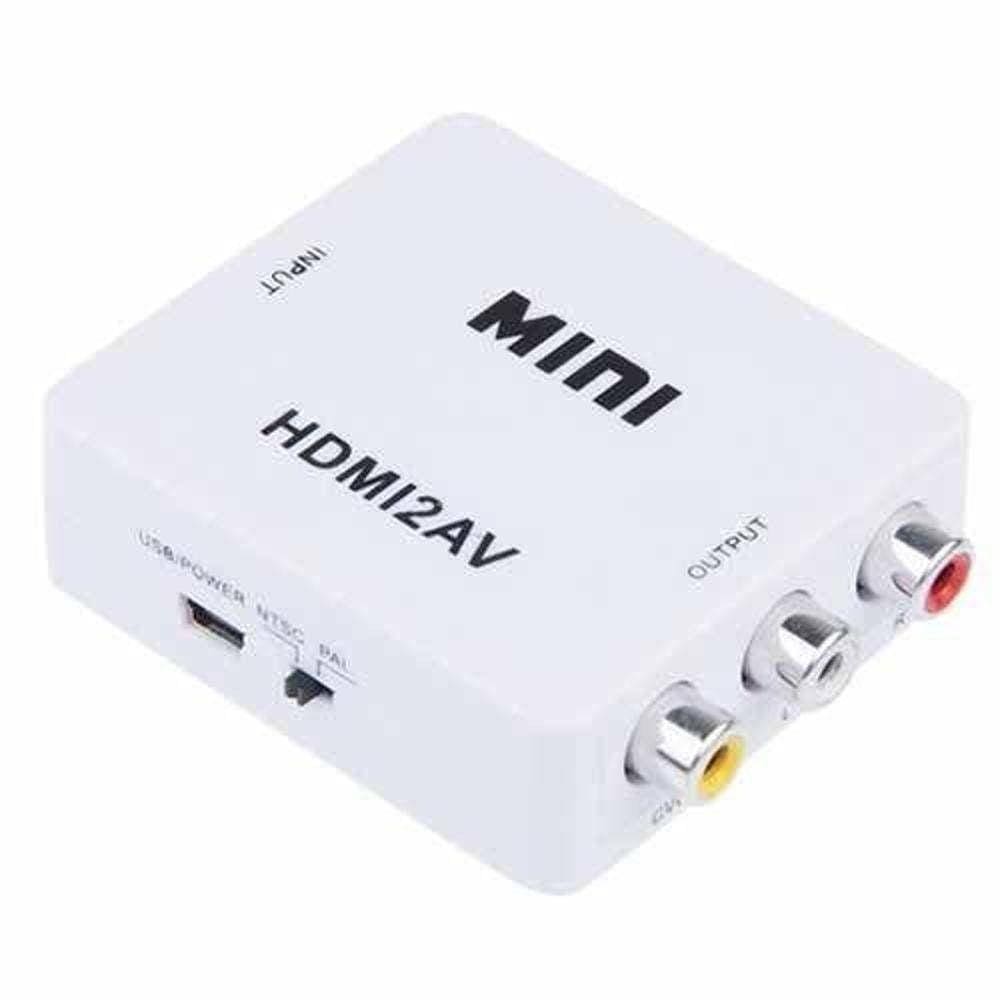 Mini Adaptador Conversor De Hdmi Para Rca Video Composto Av