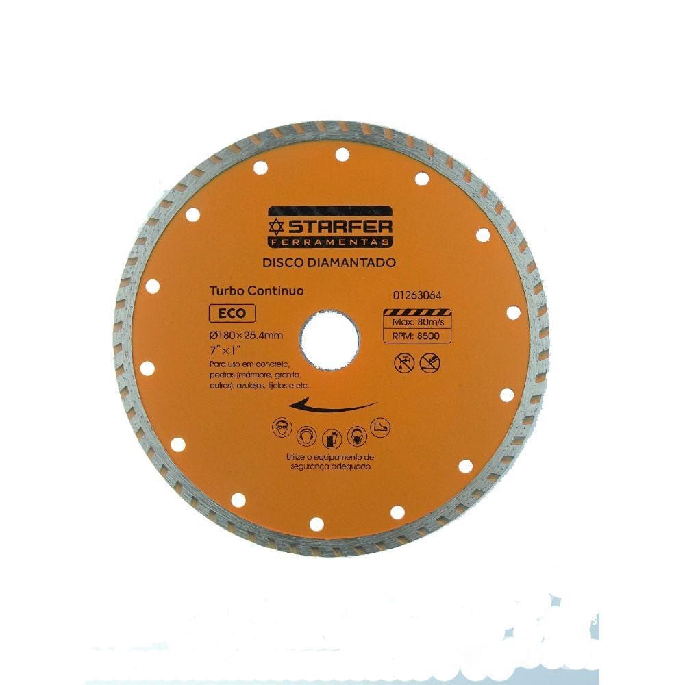 Disco Diamantado Turbo Starfer Eco 7 Polegadas