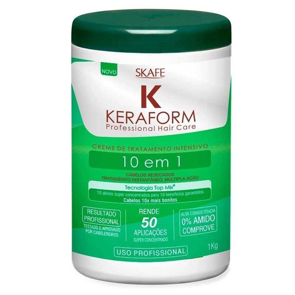 Creme De Tratamento Intensivo Keraform Skafe 10 Em 1 1000g