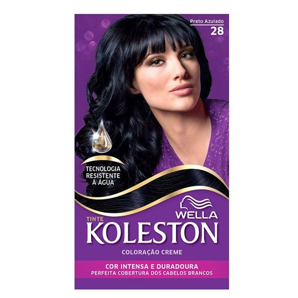 Kit Tintura Koleston Preto Azulado 28